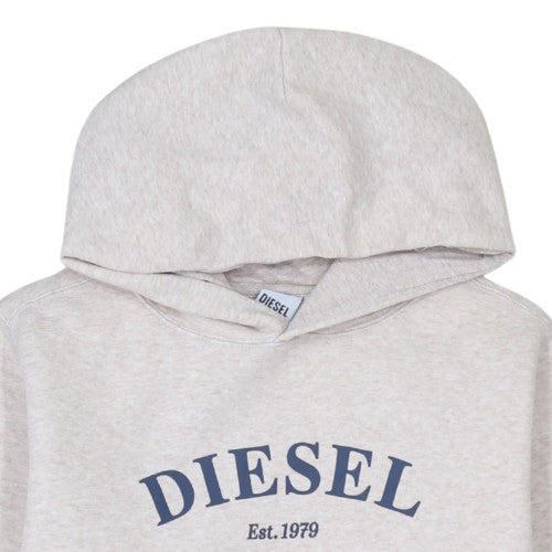 Womens UK Size S Diesel Beige Pullover Hoodie
