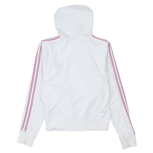 Womens UK Size M Reebok White Full Zip Hoodie