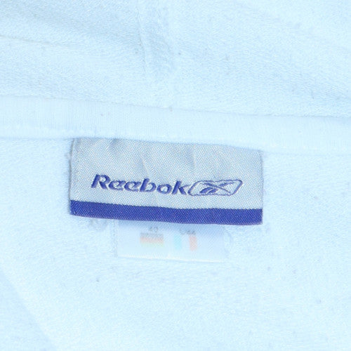 Womens UK Size M Reebok White Full Zip Hoodie