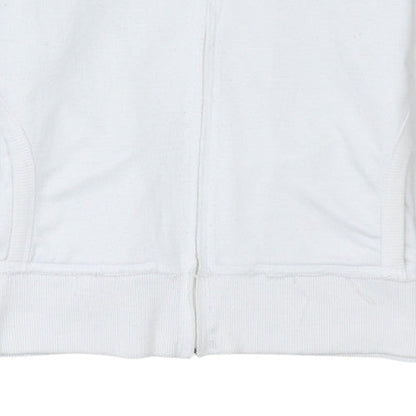 Womens UK Size M Reebok White Full Zip Hoodie