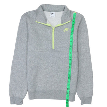 Mens UK Size XS Nike Grey 1/4 Zip Sweatshirt