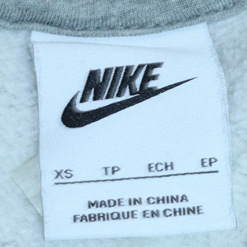 Mens UK Size XS Nike Grey 1/4 Zip Sweatshirt