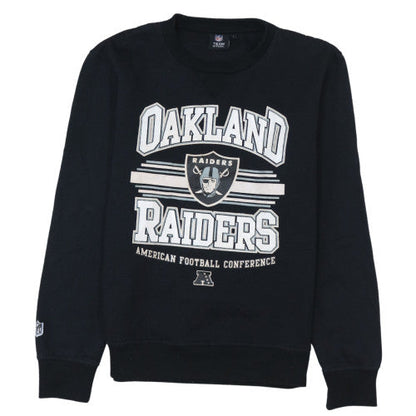 Womens UK Size M NFL Team Apparel Black Pullover Sweatshirt