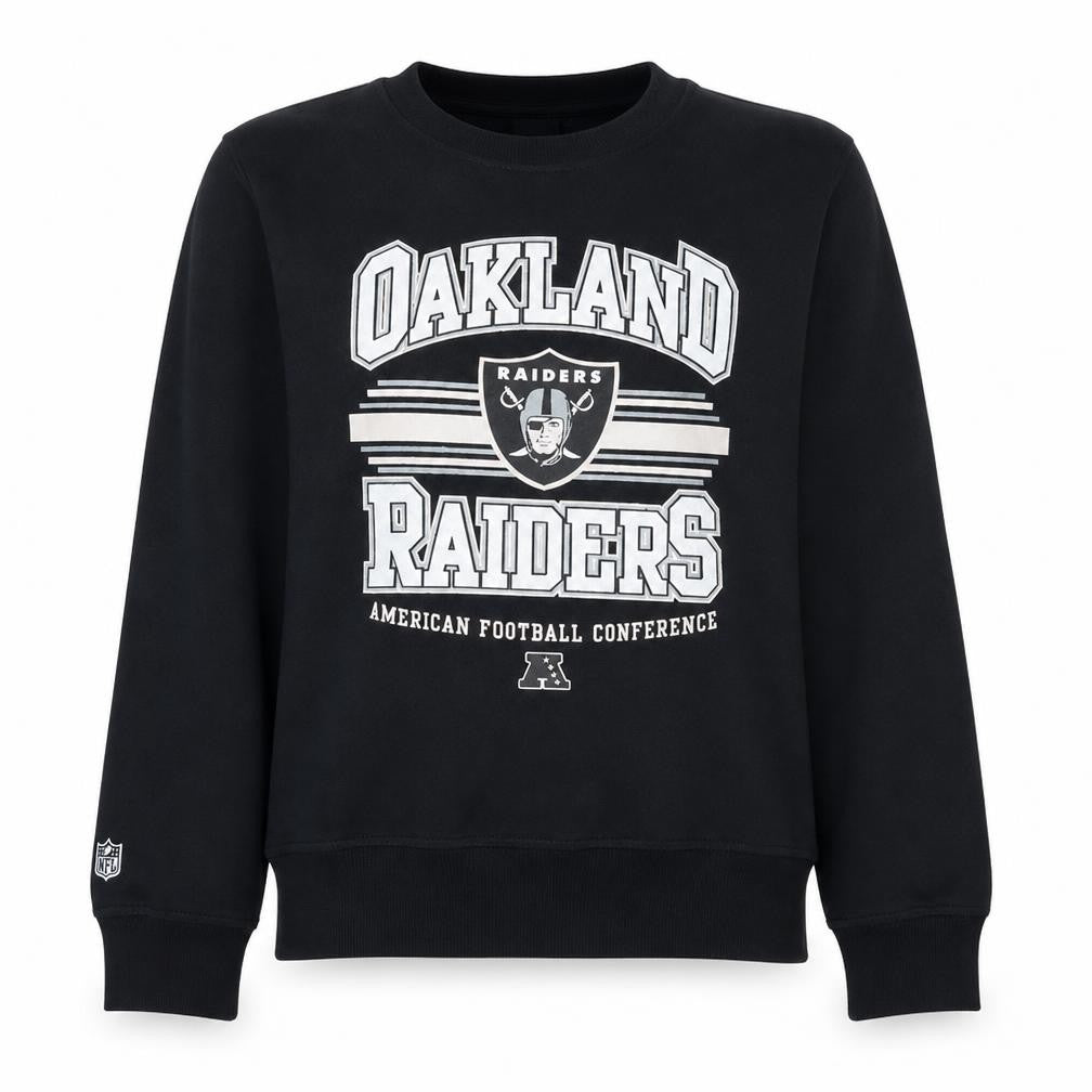 Womens UK Size M NFL Team Apparel Black Pullover Sweatshirt