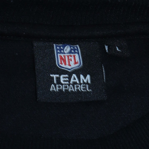 Womens UK Size M NFL Team Apparel Black Pullover Sweatshirt