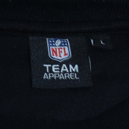 Womens UK Size M NFL Team Apparel Black Pullover Sweatshirt