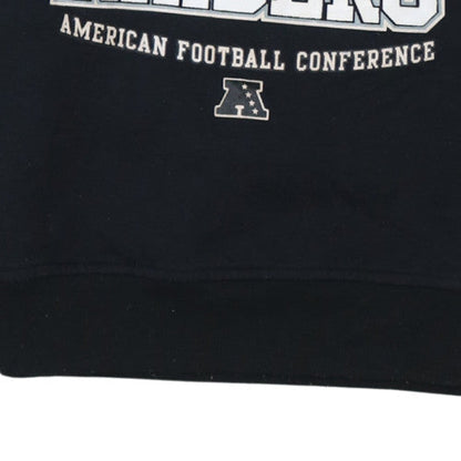 Womens UK Size M NFL Team Apparel Black Pullover Sweatshirt