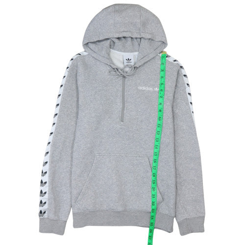 Mens UK Size S Adidas Grey 1/2 Zip Hoodie