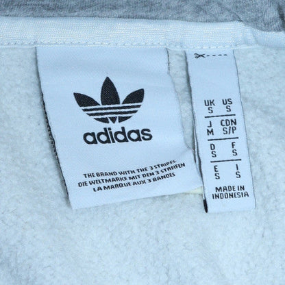 Mens UK Size S Adidas Grey 1/2 Zip Hoodie