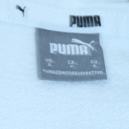 Womens UK Size S Puma White Pullover Hoodie