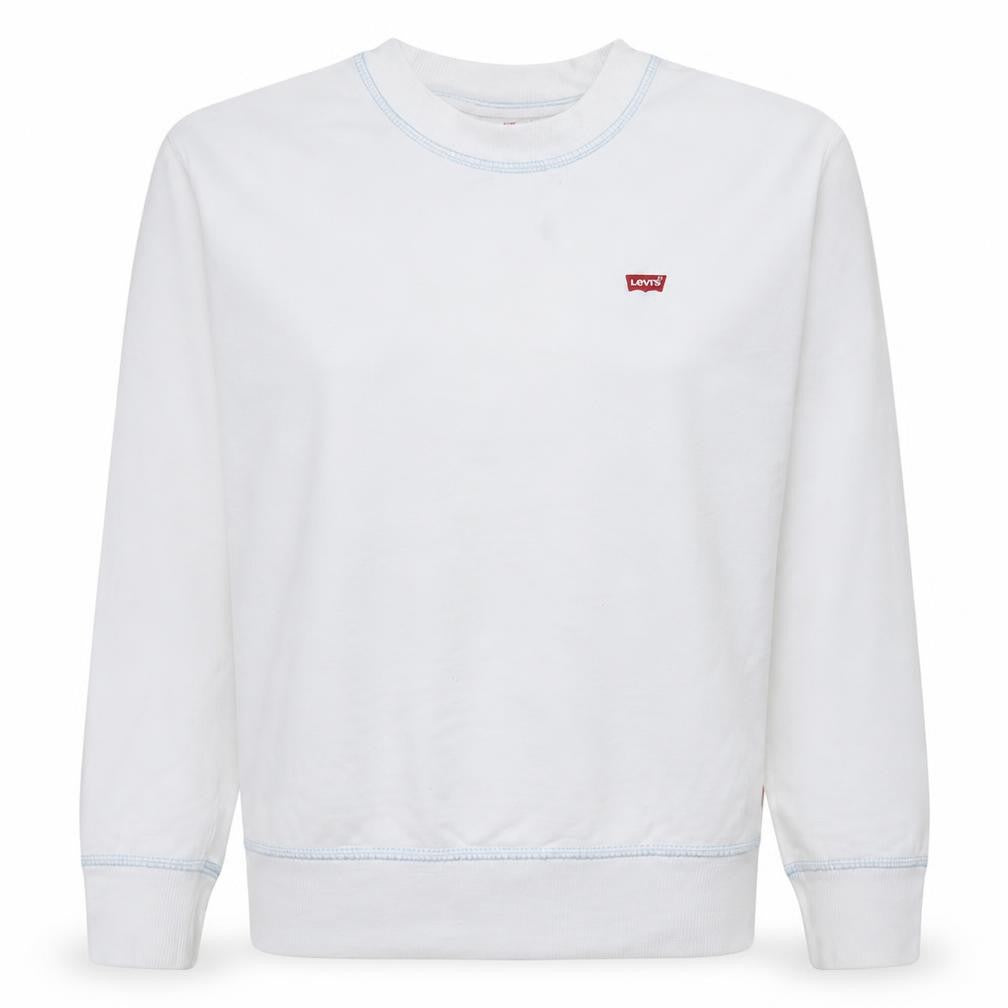 Womens UK Size 2XS Levi's White Pullover Sweatshirt