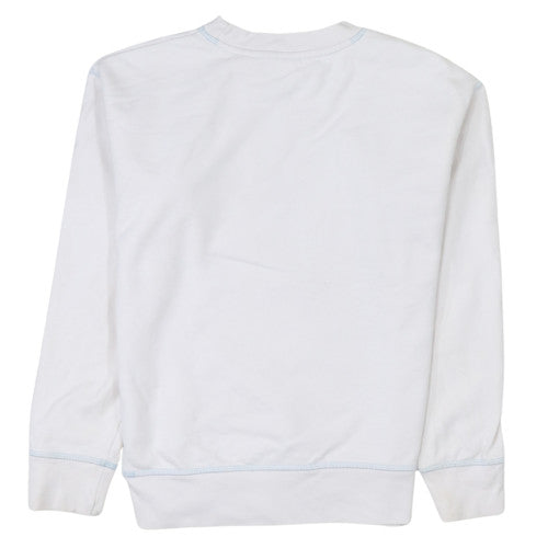 Womens UK Size 2XS Levi's White Pullover Sweatshirt
