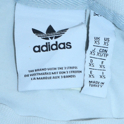 Adidas Mens White Long Sleeve Crew Neck Pullover T-Shirt XS