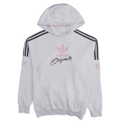 Teens UK Size 8 Adidas White Pullover Hoodie