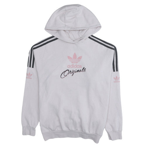 Teens UK Size 8 Adidas White Pullover Hoodie