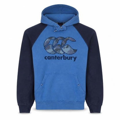 Mens UK Size M Canterbury Blue Pullover Hoodie