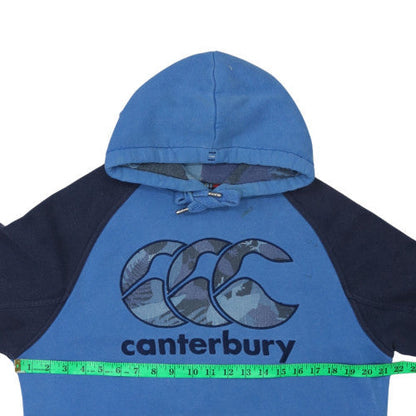 Mens UK Size M Canterbury Blue Pullover Hoodie
