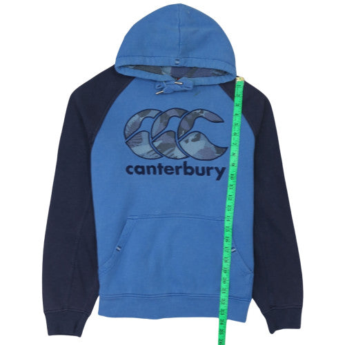Mens UK Size M Canterbury Blue Pullover Hoodie