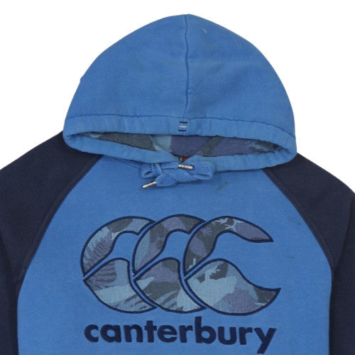 Mens UK Size M Canterbury Blue Pullover Hoodie