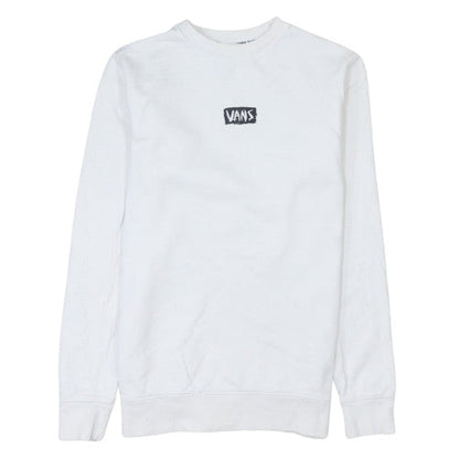 Mens UK Size XS Vans White Pullover Sweatshirt