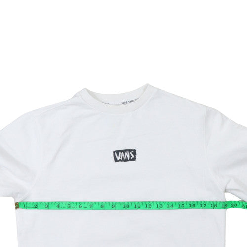 Mens UK Size XS Vans White Pullover Sweatshirt