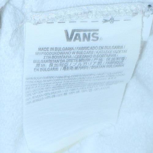 Mens UK Size XS Vans White Pullover Sweatshirt