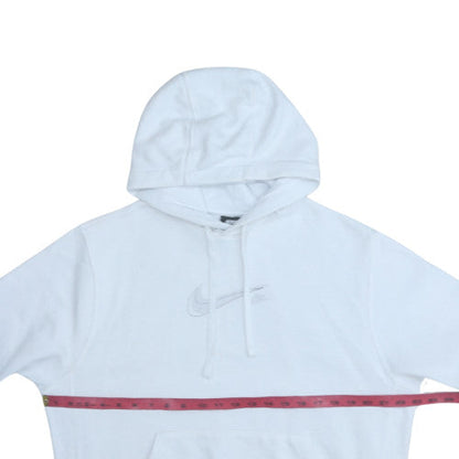 Mens UK Size M Nike White Pullover Hoodie
