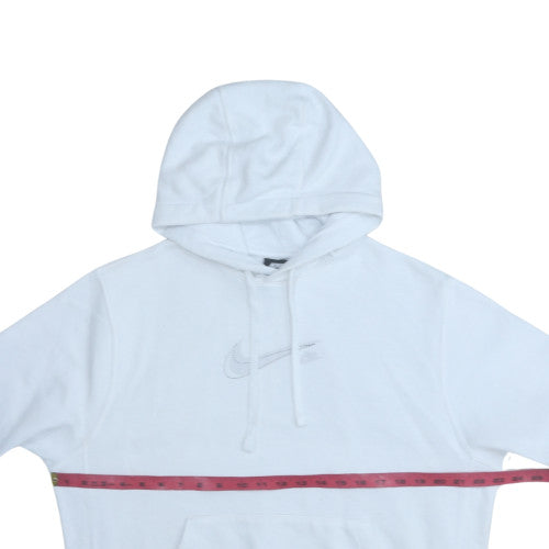 Mens UK Size M Nike White Pullover Hoodie