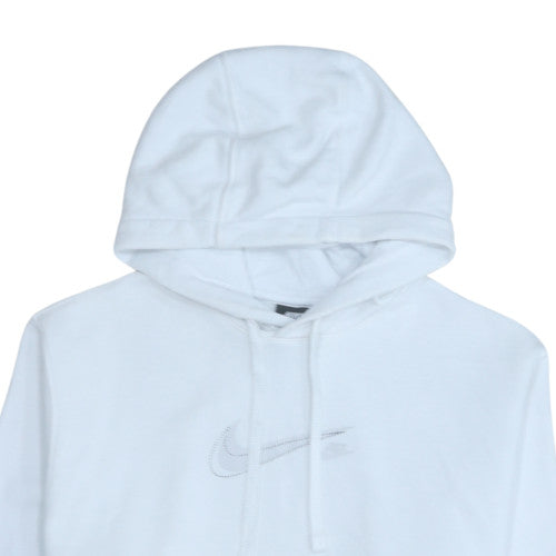 Mens UK Size M Nike White Pullover Hoodie
