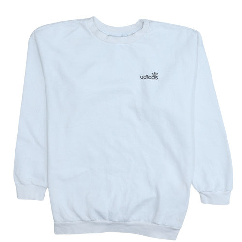 Womens UK Size 12 Adidas White Pullover Sweatshirt