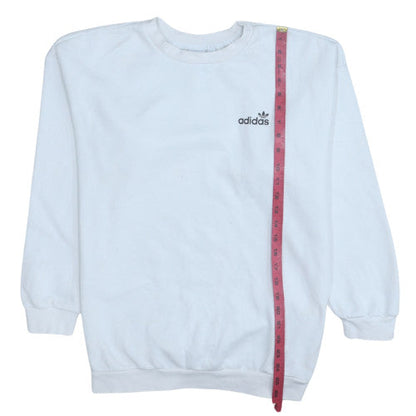 Womens UK Size 12 Adidas White Pullover Sweatshirt