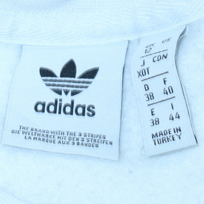 Womens UK Size 12 Adidas White Pullover Sweatshirt