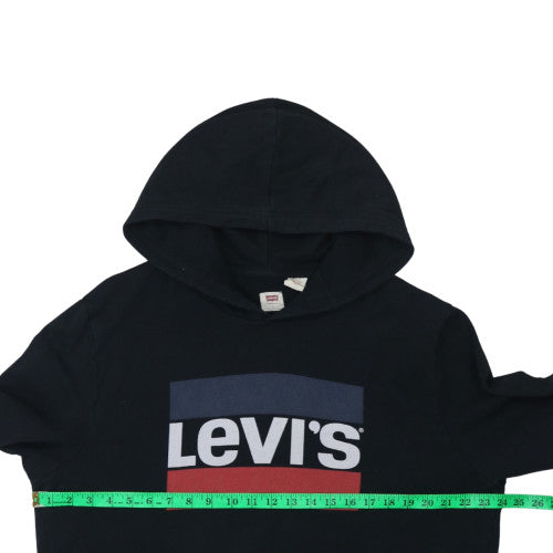Mens UK Size L Levi's Black Pullover Hoodie