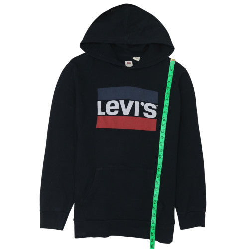 Mens UK Size L Levi's Black Pullover Hoodie
