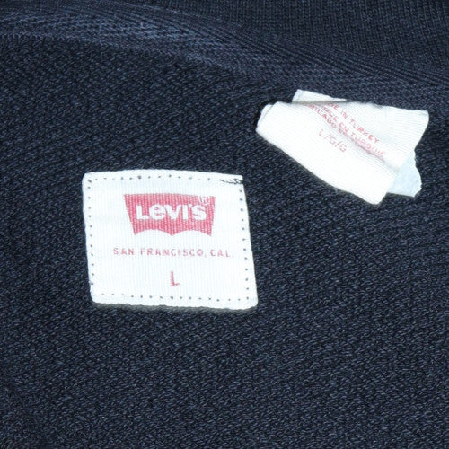 Mens UK Size L Levi's Black Pullover Hoodie