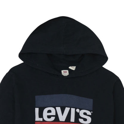 Mens UK Size L Levi's Black Pullover Hoodie