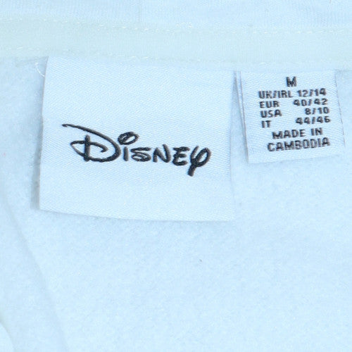 Womens UK Size 12/14 Disney White Pullover Hoodie