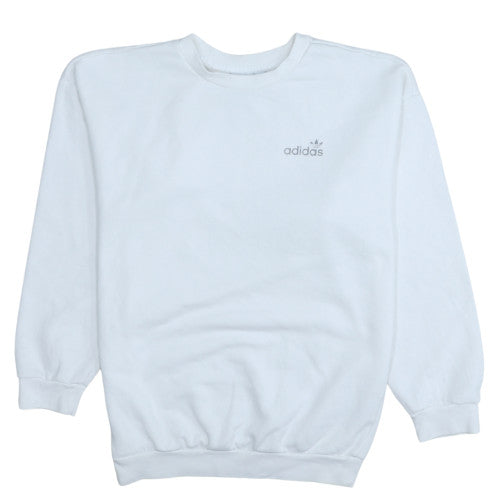 Womens UK Size 8 adidas White Pullover Sweatshirt