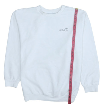 Womens UK Size 8 adidas White Pullover Sweatshirt