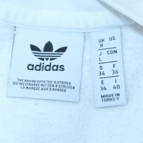Womens UK Size 8 adidas White Pullover Sweatshirt