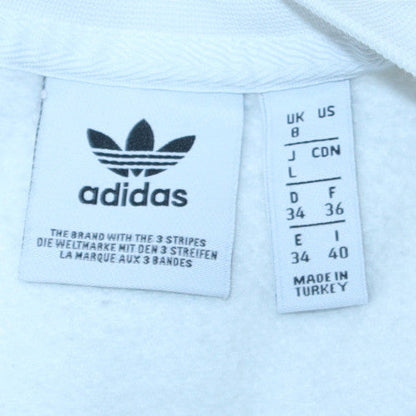 Womens UK Size 8 adidas White Pullover Sweatshirt