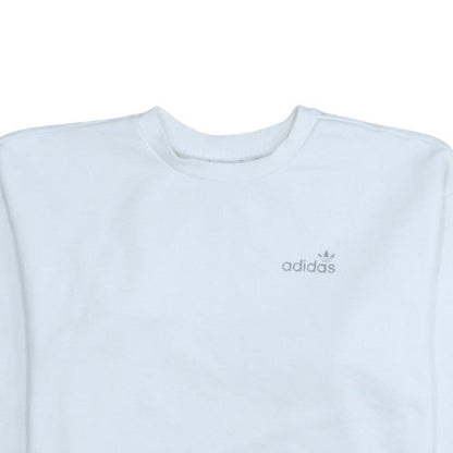 Womens UK Size 8 adidas White Pullover Sweatshirt
