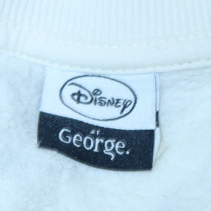 Womens UK Size L George White Pullover Sweatshirt