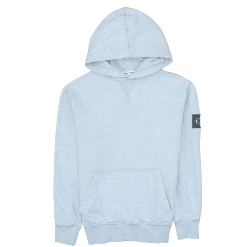 Mens UK Size S Calvin Klein Jeans Grey Pullover Hoodie