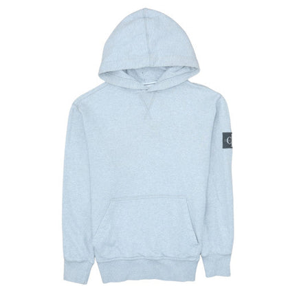 Mens UK Size S Calvin Klein Jeans Grey Pullover Hoodie