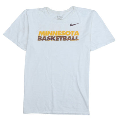 Nike Men's White Minnesota Basketball Graphic T-Shirt Size M