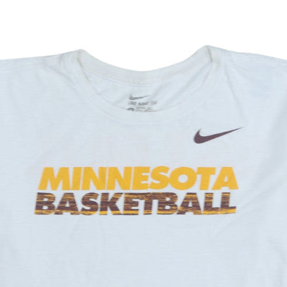 Nike Men's White Minnesota Basketball Graphic T-Shirt Size M