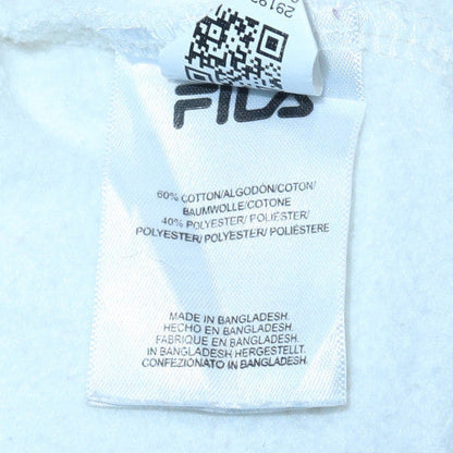 Womens UK Size S Fila White Pullover Hoodie