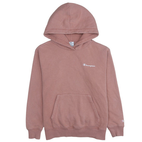 Womens UK Size S Champion Pink Pullover Hoodie