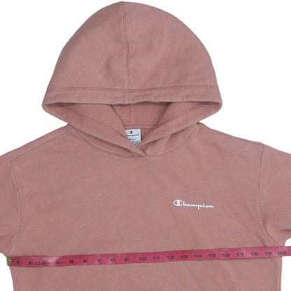 Womens UK Size S Champion Pink Pullover Hoodie